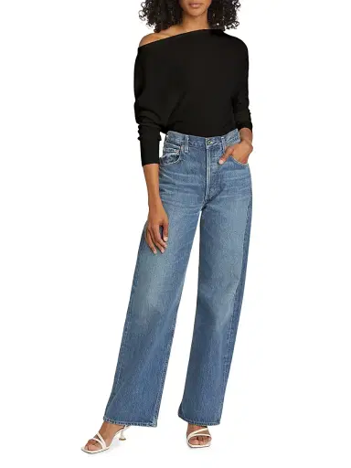 Simkhai Women's Lavina Wool-Blend Off-the-Shoulder Sweater | Thumbnail 2 Simkhai Women's Lavina Wool-Blend Off-the-Shoulder Sweater | Thumbnail 2