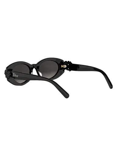 Dior Women's Clover B1l 52MM Oval Sunglasses - Shiny Black Gradient Smoke | Thumbnail 4 Dior Women's Clover B1l 52MM Oval Sunglasses - Shiny Black Gradient Smoke | Thumbnail 4