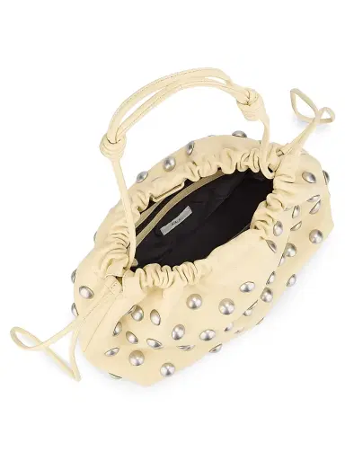 A.L.C. Women's Arlo Studded Leather Shoulder Bag - Butter Nickel | Thumbnail 5 A.L.C. Women's Arlo Studded Leather Shoulder Bag - Butter Nickel | Thumbnail 5