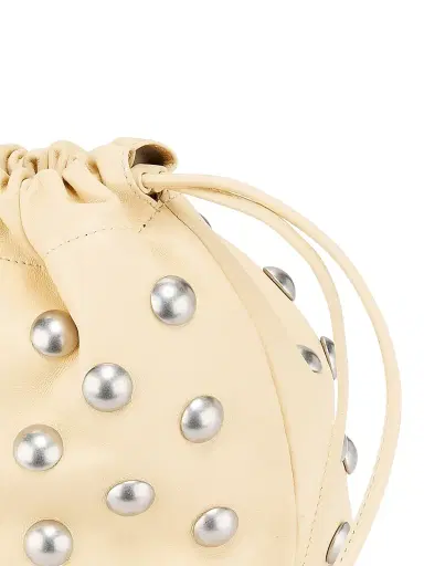 A.L.C. Women's Arlo Studded Leather Shoulder Bag - Butter Nickel | Thumbnail 6 A.L.C. Women's Arlo Studded Leather Shoulder Bag - Butter Nickel | Thumbnail 6