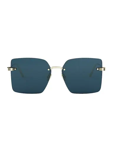 Dior Women's C S3U 58MM Square Sunglasses - Shiny Gold Blue | Thumbnail 2 Dior Women's C S3U 58MM Square Sunglasses - Shiny Gold Blue | Thumbnail 2