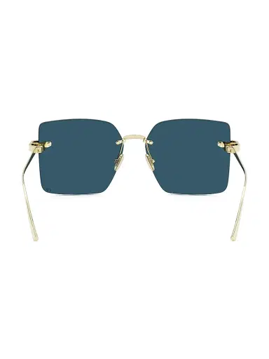 Dior Women's C S3U 58MM Square Sunglasses - Shiny Gold Blue | Thumbnail 5 Dior Women's C S3U 58MM Square Sunglasses - Shiny Gold Blue | Thumbnail 5