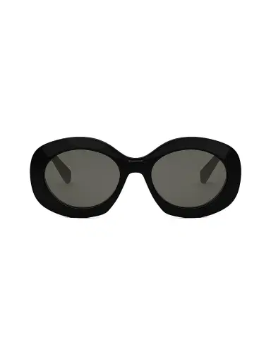 CELINE Women's Triomphe 54MM Round Sunglasses - Dark Grey Black | Thumbnail 2 CELINE Women's Triomphe 54MM Round Sunglasses - Dark Grey Black | Thumbnail 2