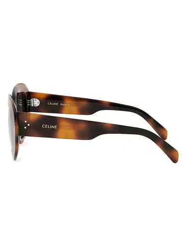 CELINE Women's 3 Dots 51MM Butterfly Sunglasses - Blonde Havana Grey | Thumbnail 3 CELINE Women's 3 Dots 51MM Butterfly Sunglasses - Blonde Havana Grey | Thumbnail 3