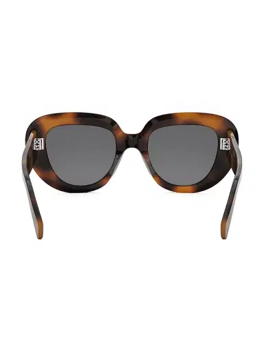 CELINE Women's 3 Dots 51MM Butterfly Sunglasses - Blonde Havana Grey | Thumbnail 5 CELINE Women's 3 Dots 51MM Butterfly Sunglasses - Blonde Havana Grey | Thumbnail 5