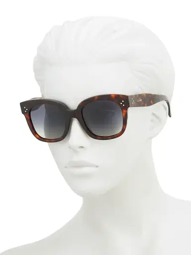 CELINE Women's 54MM Square Cat-Eye Sunglasses - Cool Havana | Thumbnail 4 CELINE Women's 54MM Square Cat-Eye Sunglasses - Cool Havana | Thumbnail 4