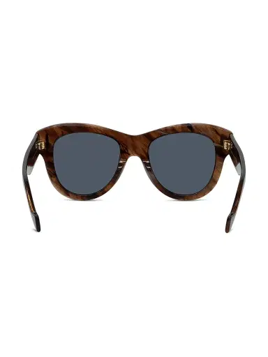LOEWE Women's Anagram 51MM Geometric Sunglasses - Brown Horn Blue | Thumbnail 5 LOEWE Women's Anagram 51MM Geometric Sunglasses - Brown Horn Blue | Thumbnail 5