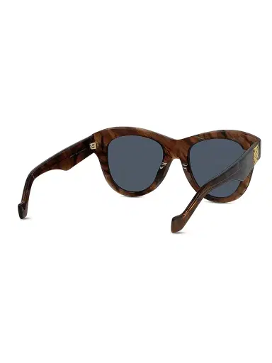 LOEWE Women's Anagram 51MM Geometric Sunglasses - Brown Horn Blue | Thumbnail 6 LOEWE Women's Anagram 51MM Geometric Sunglasses - Brown Horn Blue | Thumbnail 6