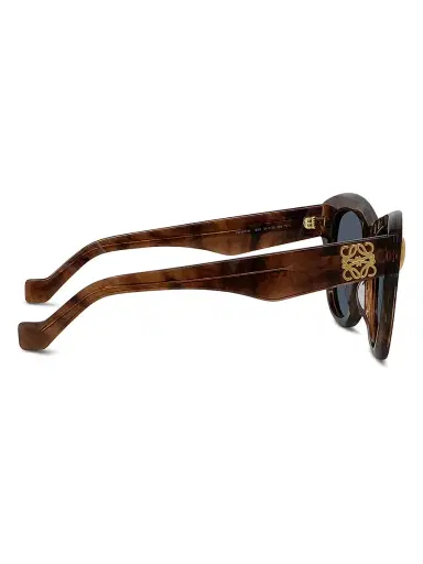 LOEWE Women's Anagram 51MM Geometric Sunglasses - Brown Horn Blue | Thumbnail 7 LOEWE Women's Anagram 51MM Geometric Sunglasses - Brown Horn Blue | Thumbnail 7
