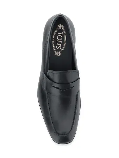 Tod's Men's Leather Penny Loafers - Black | Thumbnail 5 Tod's Men's Leather Penny Loafers - Black | Thumbnail 5