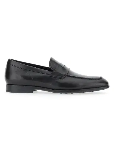 Tod's Men's Leather Penny Loafers - Black | Thumbnail 1 Tod's Men's Leather Penny Loafers - Black | Thumbnail 1