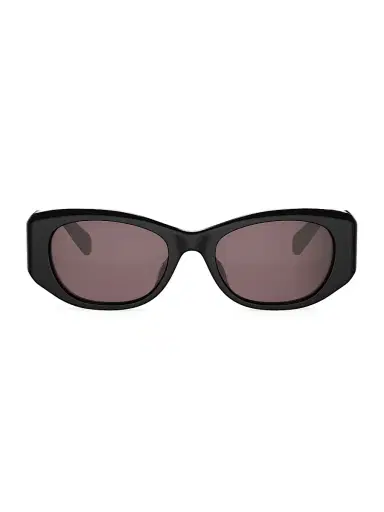CELINE Women's Celine 3 Dots 54MM Rectangular Sunglasses - Shiny Black Violet | Thumbnail 2 CELINE Women's Celine 3 Dots 54MM Rectangular Sunglasses - Shiny Black Violet | Thumbnail 2
