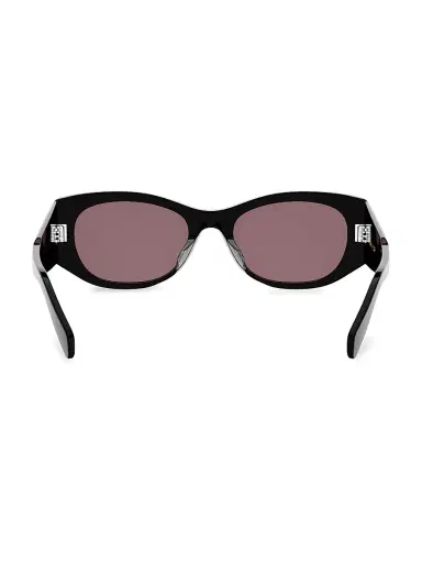 CELINE Women's Celine 3 Dots 54MM Rectangular Sunglasses - Shiny Black Violet | Thumbnail 5 CELINE Women's Celine 3 Dots 54MM Rectangular Sunglasses - Shiny Black Violet | Thumbnail 5