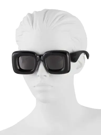 Loewe Women's 41MM Square Sunglasses - Shiny Black | Thumbnail 4 Loewe Women's 41MM Square Sunglasses - Shiny Black | Thumbnail 4