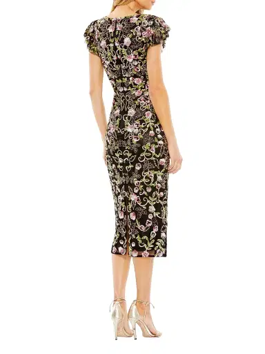 Mac Duggal Women's Embellished Cap-Sleeve Dress | Thumbnail 2 Mac Duggal Women's Embellished Cap-Sleeve Dress | Thumbnail 2