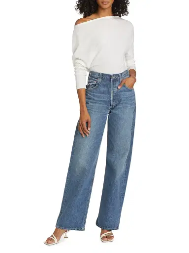 Simkhai Women's Lavina Wool-Blend Off-the-Shoulder Sweater | Thumbnail 2 Simkhai Women's Lavina Wool-Blend Off-the-Shoulder Sweater | Thumbnail 2