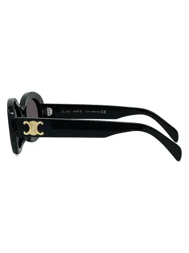 CELINE Women's Triomphe 52MM Oval Sunglasses - Black | Thumbnail 6 CELINE Women's Triomphe 52MM Oval Sunglasses - Black | Thumbnail 6