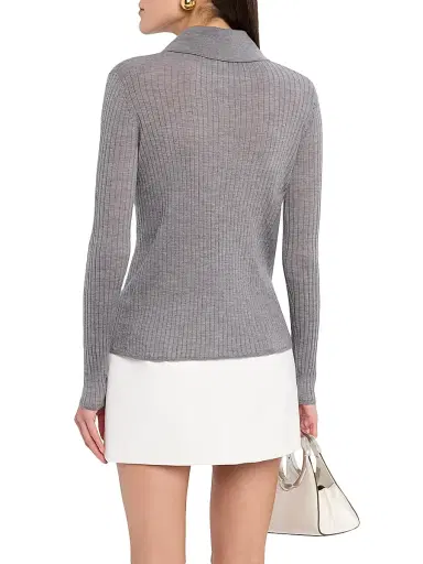 A.L.C. Women's Alex Wool Top - Medium Heather | Thumbnail 4 A.L.C. Women's Alex Wool Top - Medium Heather | Thumbnail 4