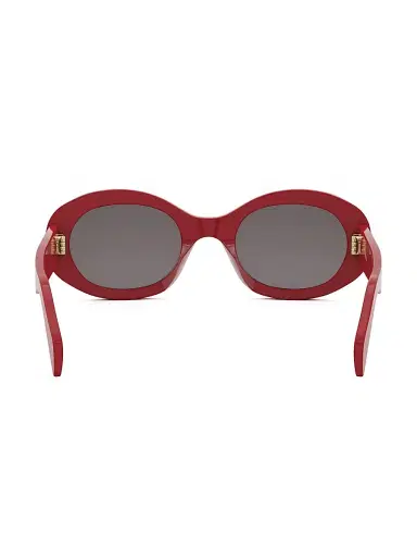 CELINE Women's Triomphe 52MM Oval Sunglasses - Red Smoke | Thumbnail 7 CELINE Women's Triomphe 52MM Oval Sunglasses - Red Smoke | Thumbnail 7