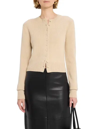 A.L.C. Women's Skyler Cashmere Cardigan - Agate Stone | Thumbnail 3 A.L.C. Women's Skyler Cashmere Cardigan - Agate Stone | Thumbnail 3