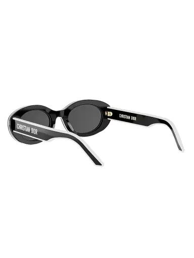 Dior Women's Pacific B4I 51MM Oval Sunglasses - Shiny Black And Smoke | Thumbnail 4 Dior Women's Pacific B4I 51MM Oval Sunglasses - Shiny Black And Smoke | Thumbnail 4