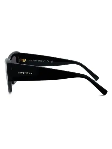 Givenchy Women's GV Day 54MM Geometric Sunglasses - Shiny Black Smoke | Thumbnail 3 Givenchy Women's GV Day 54MM Geometric Sunglasses - Shiny Black Smoke | Thumbnail 3