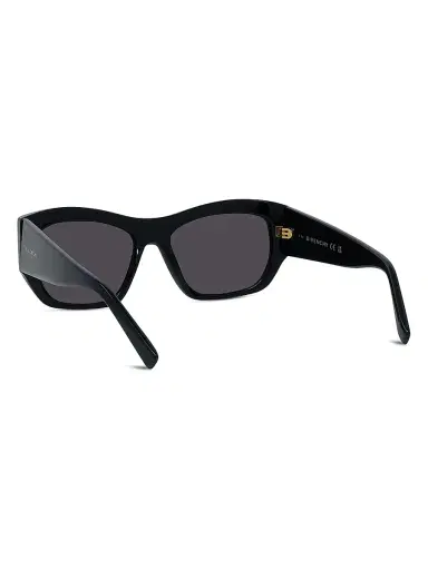 Givenchy Women's GV Day 54MM Geometric Sunglasses - Shiny Black Smoke | Thumbnail 4 Givenchy Women's GV Day 54MM Geometric Sunglasses - Shiny Black Smoke | Thumbnail 4