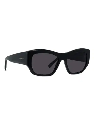 Givenchy Women's GV Day 54MM Geometric Sunglasses - Shiny Black Smoke | Thumbnail 8 Givenchy Women's GV Day 54MM Geometric Sunglasses - Shiny Black Smoke | Thumbnail 8