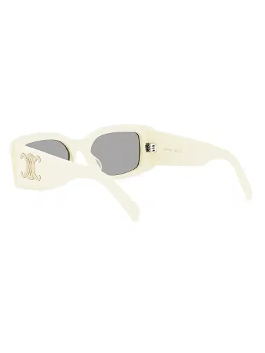 CELINE Women's Triomphe 53MM Rectangular Sunglasses - Bone Smoke | Thumbnail 4 CELINE Women's Triomphe 53MM Rectangular Sunglasses - Bone Smoke | Thumbnail 4