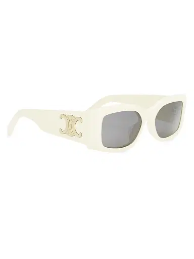 CELINE Women's Triomphe 53MM Rectangular Sunglasses - Bone Smoke | Thumbnail 8 CELINE Women's Triomphe 53MM Rectangular Sunglasses - Bone Smoke | Thumbnail 8
