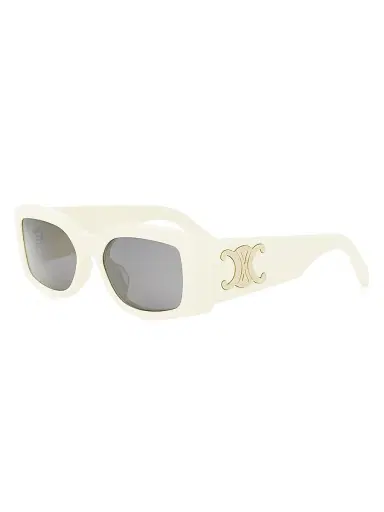 CELINE Women's Triomphe 53MM Rectangular Sunglasses - Bone Smoke | Thumbnail 1 CELINE Women's Triomphe 53MM Rectangular Sunglasses - Bone Smoke | Thumbnail 1