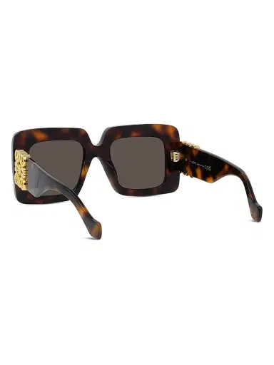 LOEWE Women's Anagram 51MM Rectangular Sunglasses - Dark Havana Brown | Thumbnail 4 LOEWE Women's Anagram 51MM Rectangular Sunglasses - Dark Havana Brown | Thumbnail 4