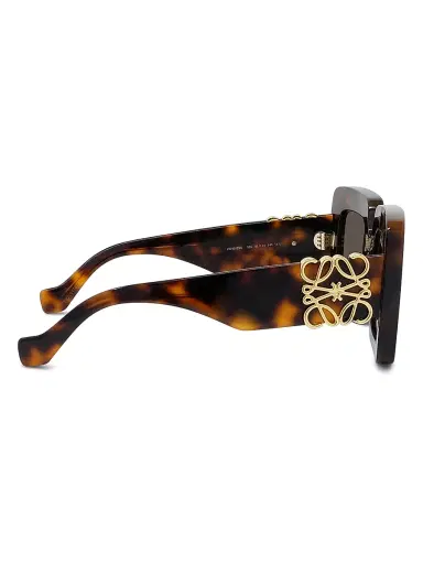 LOEWE Women's Anagram 51MM Rectangular Sunglasses - Dark Havana Brown | Thumbnail 7 LOEWE Women's Anagram 51MM Rectangular Sunglasses - Dark Havana Brown | Thumbnail 7