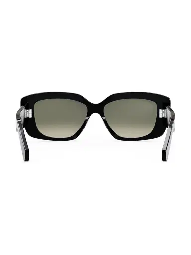 CELINE Women's Triomphe 55MM Rectangular Sunglasses - Black | Thumbnail 5 CELINE Women's Triomphe 55MM Rectangular Sunglasses - Black | Thumbnail 5