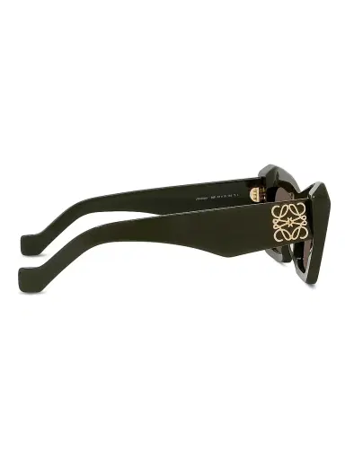 LOEWE Women's Anagram 51MM Cat-Eye Sunglasses - Dark Olive Green Brown | Thumbnail 7 LOEWE Women's Anagram 51MM Cat-Eye Sunglasses - Dark Olive Green Brown | Thumbnail 7