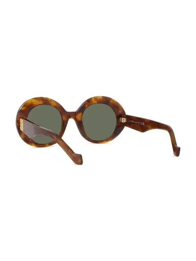 Loewe Women's Anagram 50MM Oval Sunglasses - Green Havana | Thumbnail 4 Loewe Women's Anagram 50MM Oval Sunglasses - Green Havana | Thumbnail 4