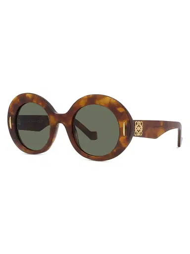 Loewe Women's Anagram 50MM Oval Sunglasses - Green Havana | Thumbnail 1 Loewe Women's Anagram 50MM Oval Sunglasses - Green Havana | Thumbnail 1