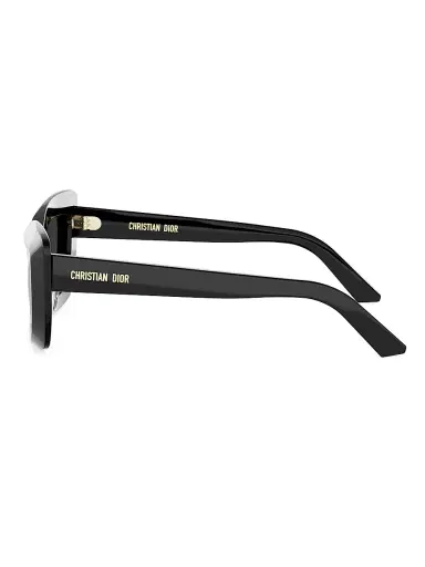 Dior Women's Midnight B3I 54MM Cat-Eye Sunglasses - Shiny Black And Smoke | Thumbnail 3 Dior Women's Midnight B3I 54MM Cat-Eye Sunglasses - Shiny Black And Smoke | Thumbnail 3