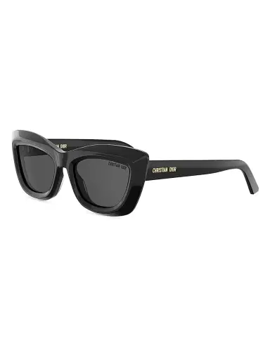 Dior Women's Midnight B3I 54MM Cat-Eye Sunglasses - Shiny Black And Smoke | Thumbnail 1 Dior Women's Midnight B3I 54MM Cat-Eye Sunglasses - Shiny Black And Smoke | Thumbnail 1