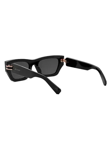 BVLGARI Women's B. Zero1 54MM Rectangular Sunglasses - Black Rose Black | Thumbnail 4 BVLGARI Women's B. Zero1 54MM Rectangular Sunglasses - Black Rose Black | Thumbnail 4