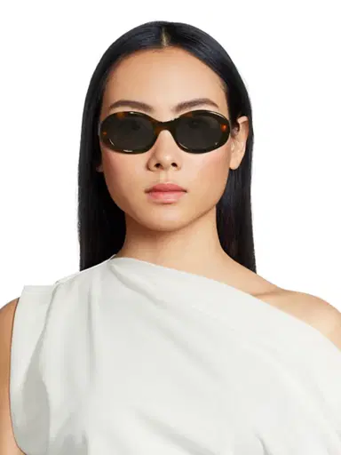 CELINE Women's Triomphe 52MM Oval Sunglasses - Havana Smoke | Thumbnail 2 CELINE Women's Triomphe 52MM Oval Sunglasses - Havana Smoke | Thumbnail 2