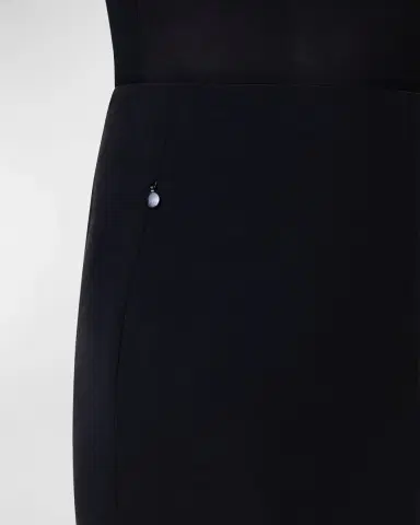 Akris punto Short Stretch-Jersey Skirt, Black | Thumbnail 5 Akris punto Short Stretch-Jersey Skirt, Black | Thumbnail 5