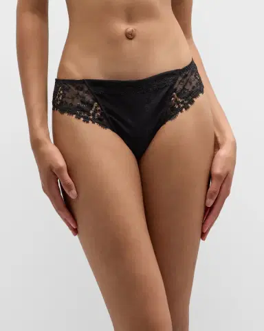 Simone Pérèle Wish Lace Mesh Tanga | Thumbnail 3 Simone Pérèle Wish Lace Mesh Tanga | Thumbnail 3