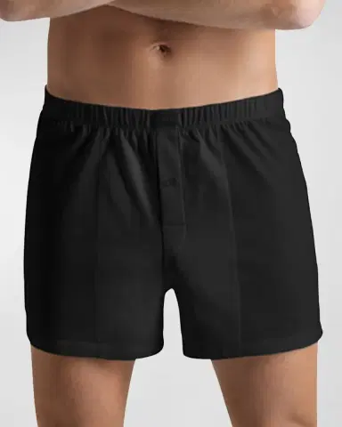 Hanro Men's Sporty Mercerized Cotton Boxers | Thumbnail 3 Hanro Men's Sporty Mercerized Cotton Boxers | Thumbnail 3