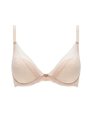 Chantelle Festivite Lace Plunge Bra, Bright Pink | Thumbnail 1 Chantelle Festivite Lace Plunge Bra, Bright Pink | Thumbnail 1