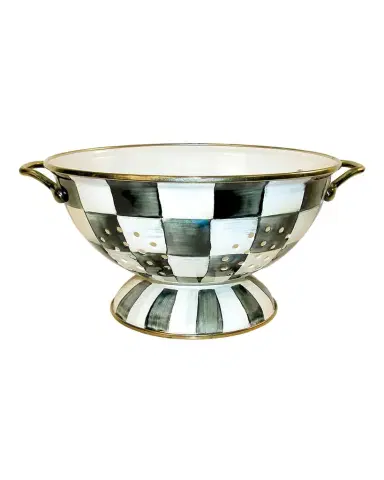 MacKenzie-Childs Courtly Check Large Colander | Thumbnail 1 MacKenzie-Childs Courtly Check Large Colander | Thumbnail 1