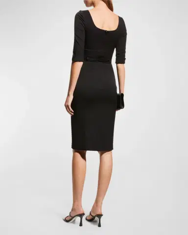 BLACK HALO Jackie 3/4-Sleeve Sheath Dress | Thumbnail 3 BLACK HALO Jackie 3/4-Sleeve Sheath Dress | Thumbnail 3