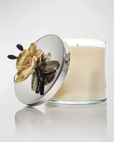 Michael Aram 13. 5 oz. Gold Orchid Candle | Thumbnail 3 Michael Aram 13. 5 oz. Gold Orchid Candle | Thumbnail 3