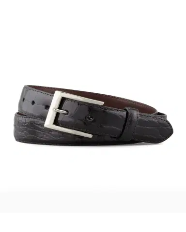W. Kleinberg Glazed Alligator Belt | Thumbnail 3 W. Kleinberg Glazed Alligator Belt | Thumbnail 3