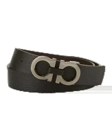 Ferragamo Moufflon Adjustable & Reversible Double-Gancini Buckle Leather Belt | Thumbnail 2 Ferragamo Moufflon Adjustable & Reversible Double-Gancini Buckle Leather Belt | Thumbnail 2